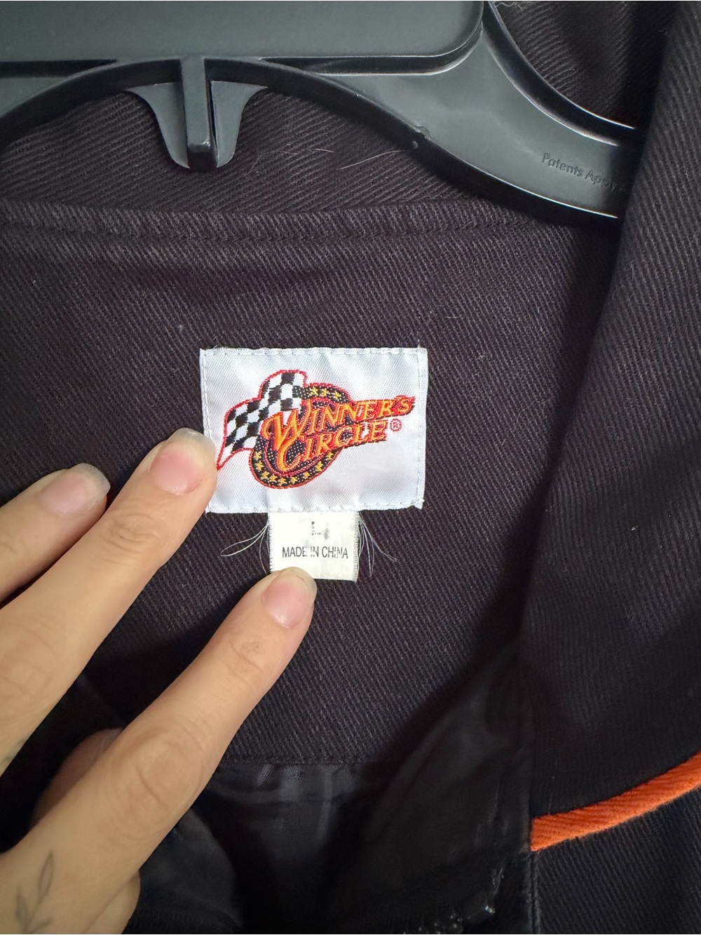 Black & Orange Racing Bomber Jacket - Picture 2 of 4
